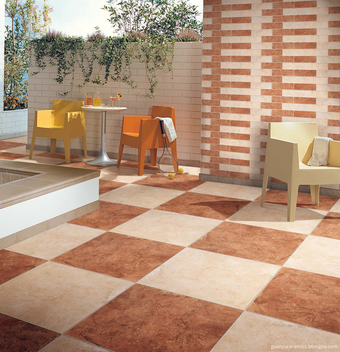 Travertine Star Glazed Surface Porcelain Tile