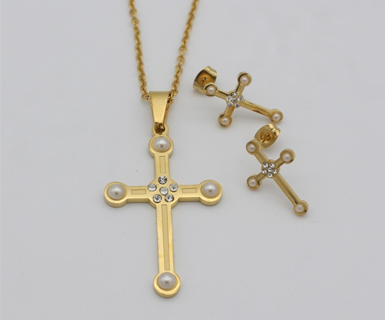 レディースネックレスとイヤリングクリスタルジュエリーセット Ladies Necklace And Earring Crystal Jewelry sets