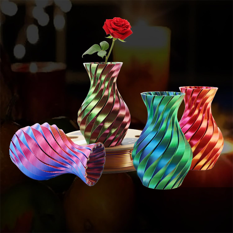 Tri Color Silk PLA Filament Tri Color Silk PLA Filament