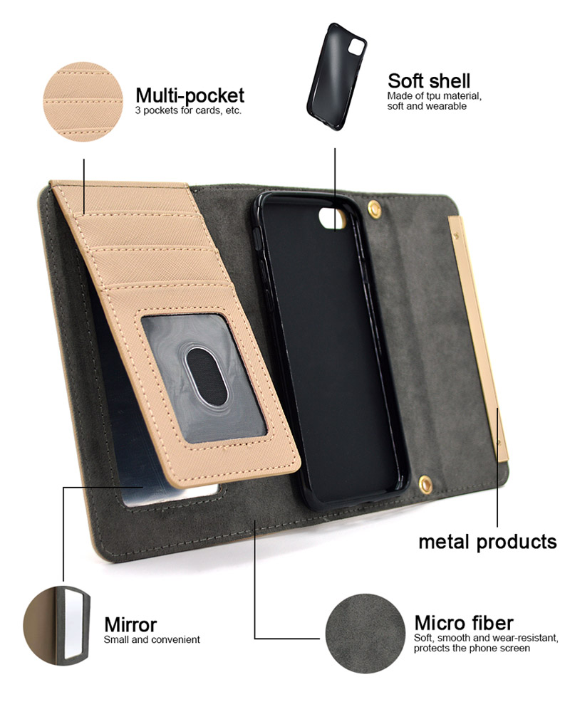 Flip Wallet Stand Phone Holder Leather Cover Case Flip Wallet Stand Phone Holder Leather Cover Case