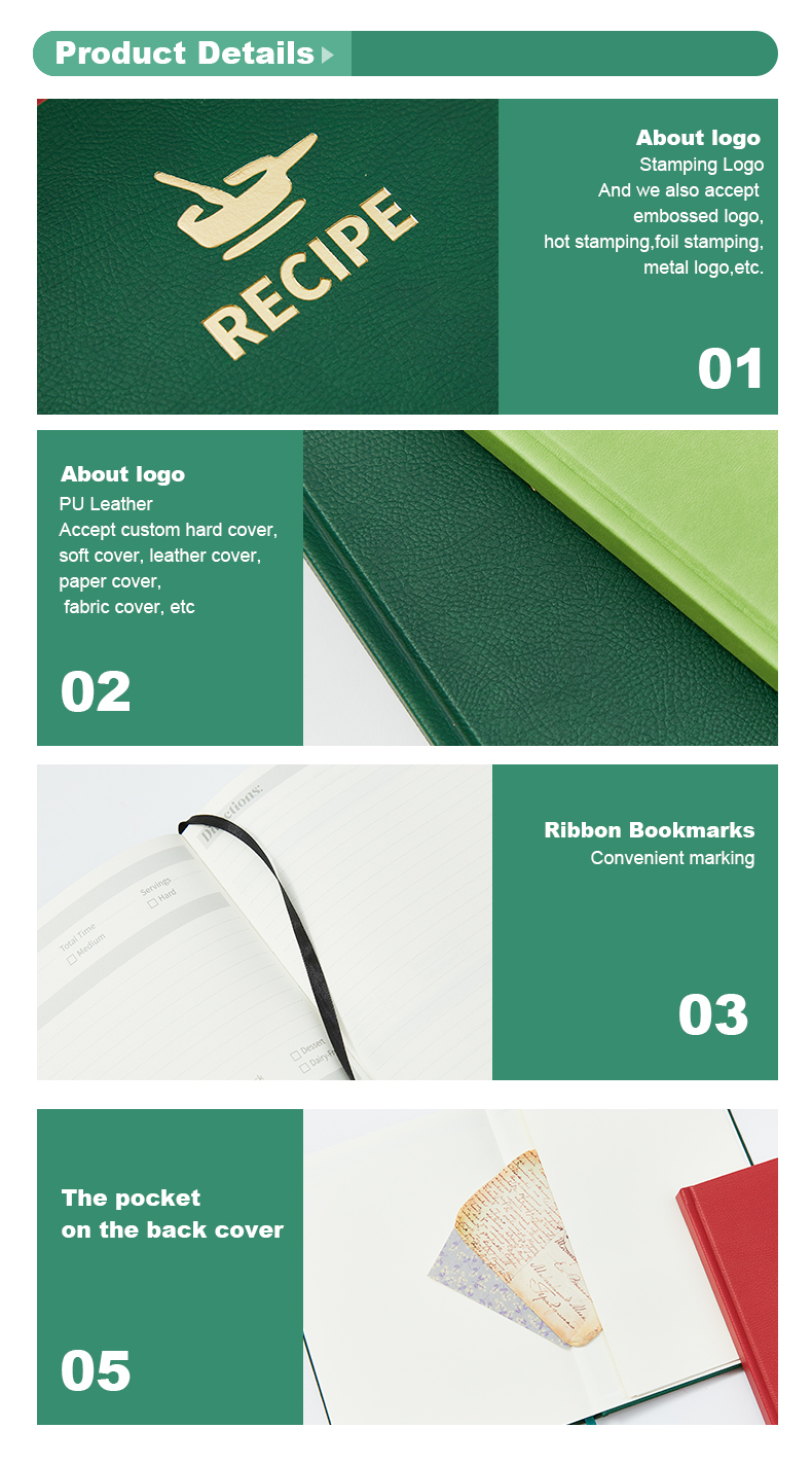 Pu cover Recipe planner12 Pu cover Recipe planner12