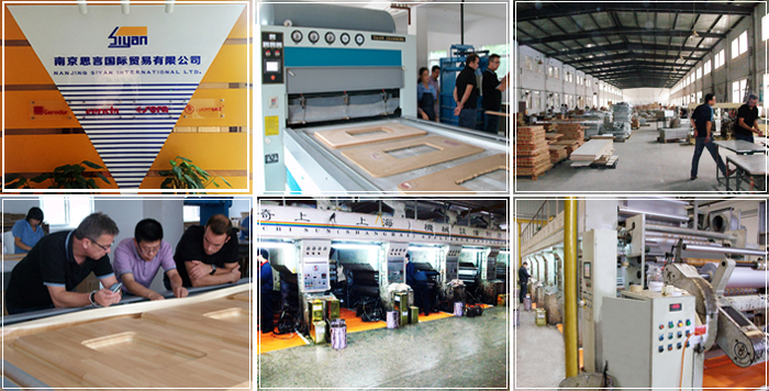 Puertas de gabinete pvc película fábrica cabinet doors pvc film factory