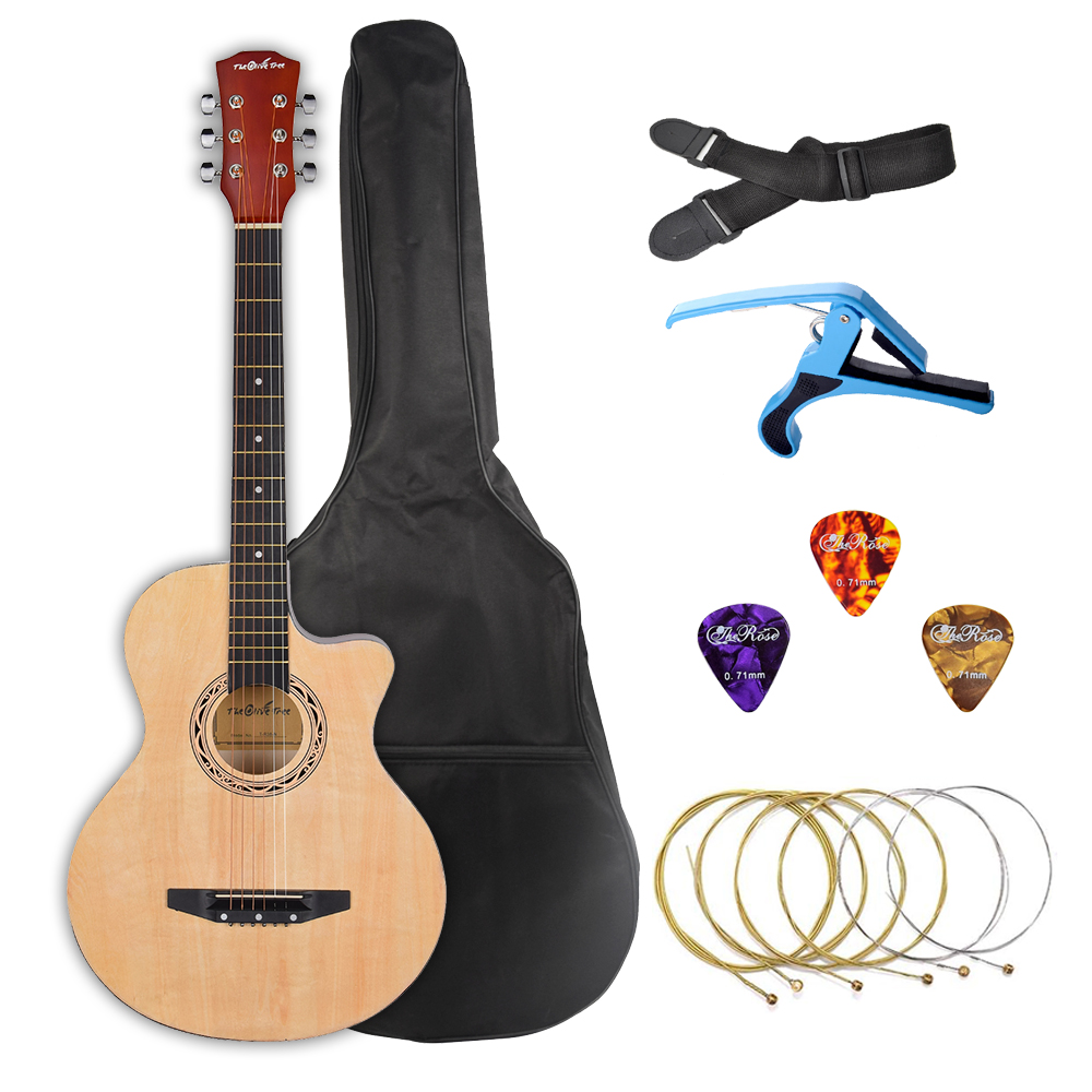 The Olive Tree 38 inch Beginner Acoustic Guitar (7) The Olive Tree 38 inch Beginner Acoustic Guitar (7)