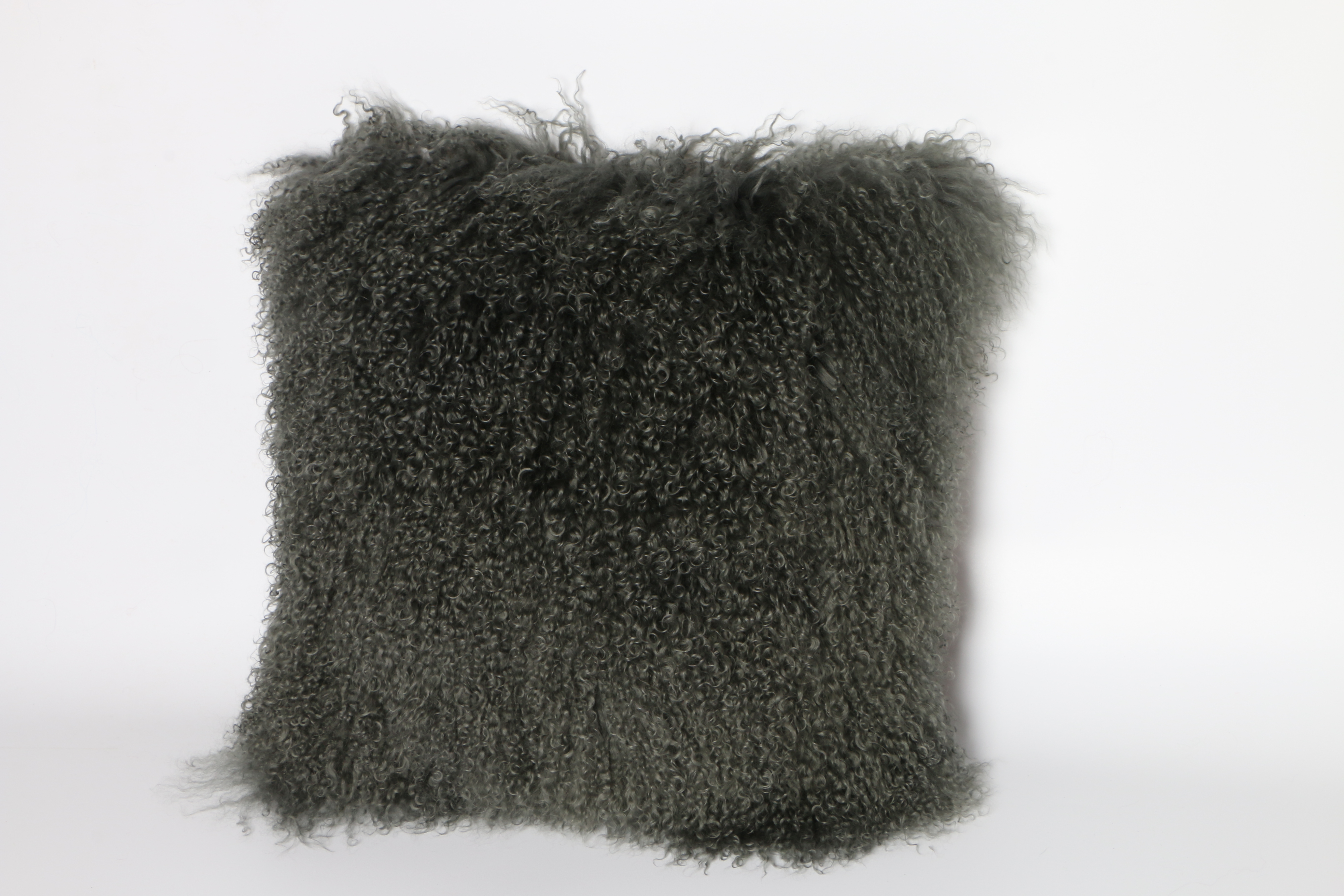 mongolian lamb fur cushion