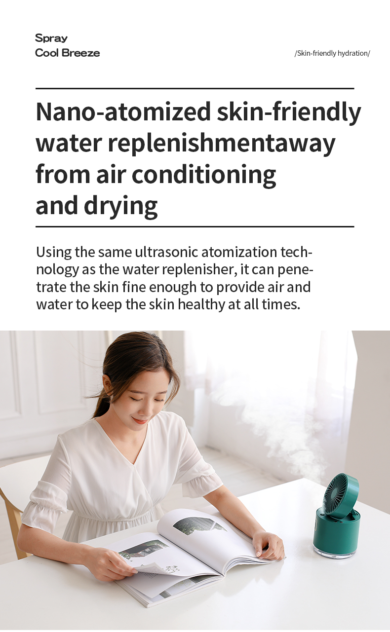 Mini Folding Humidifying Fan Mini Folding Humidifying Fan