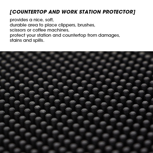 Black Flexible PVC Non-slip Salon Tools Rubber Mat Supplier, Supply Various Black Flexible PVC Non-slip Salon Tools Rubber Mat of High Quality
