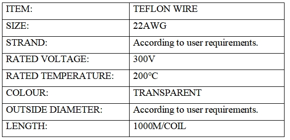 TEFLON WIRE TEFLON WIRE