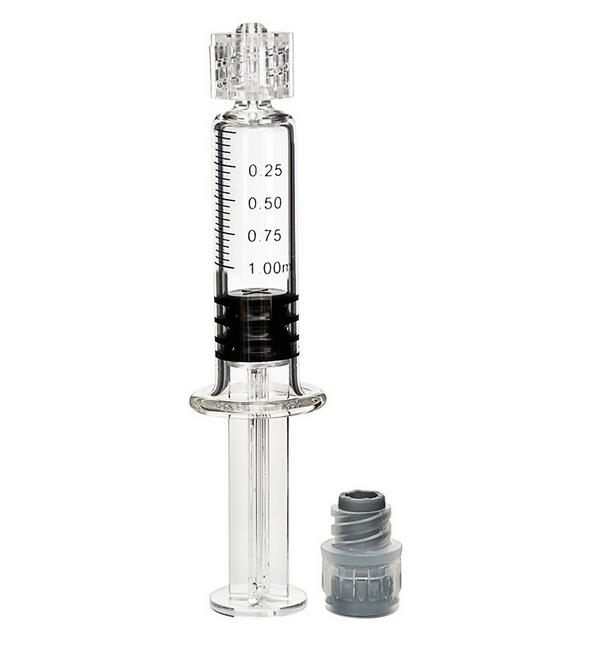 glass syringe marked