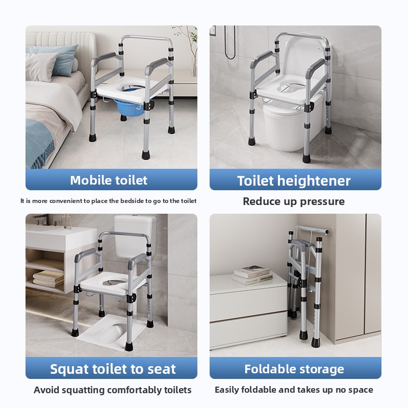 Superior Quality Aluminium Alloy Commode Chair Toilet Raised Bed Pan Designed for Elderly Recovery Nursing Toilet Seat Risers5 Superior Quality Aluminium Alloy Commode Chair Toilet Raised Bed Pan Designed for Elderly Recovery Nursing Toilet Seat Risers5