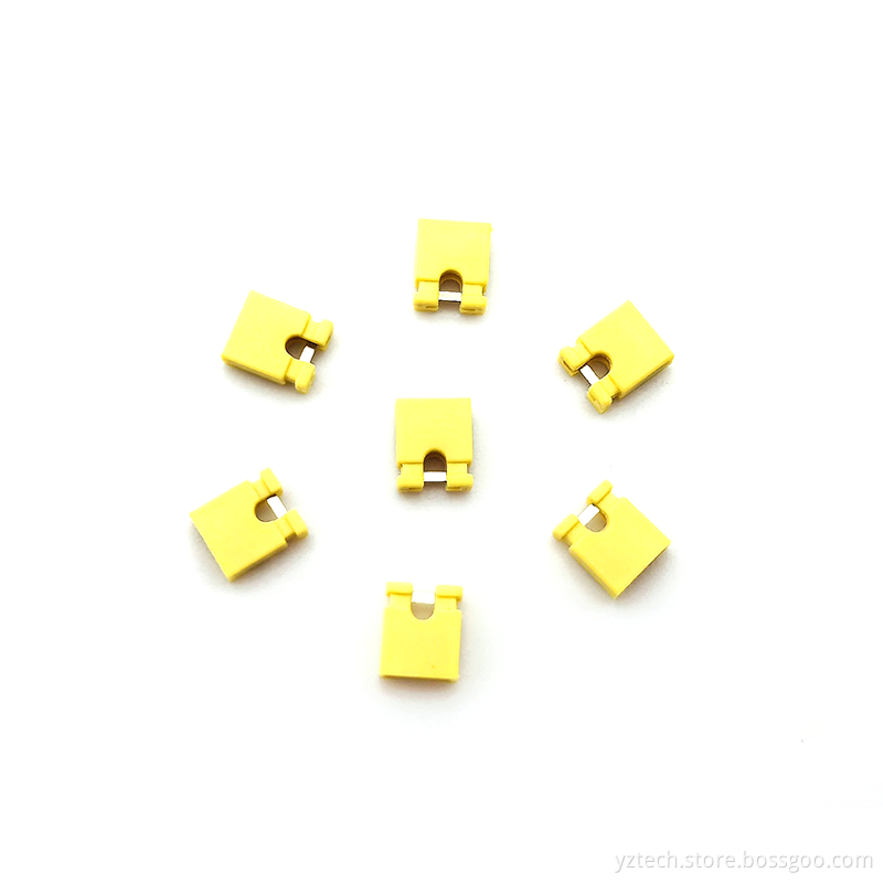 2.54 Yellow Short Circuit Cap Connector 2.54 Yellow Short Circuit Cap Connector