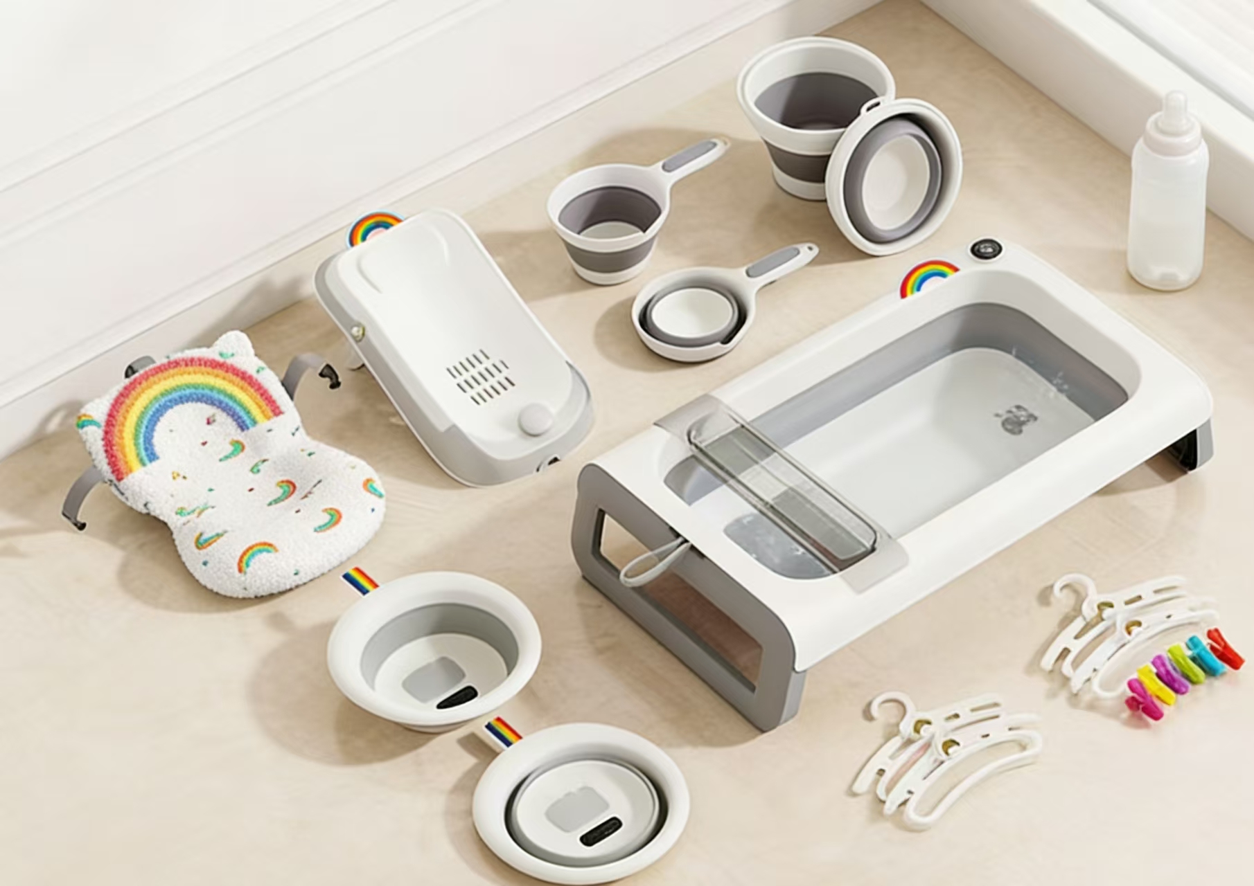 Bath station set with 7 pieces Bath station set with 7 pieces