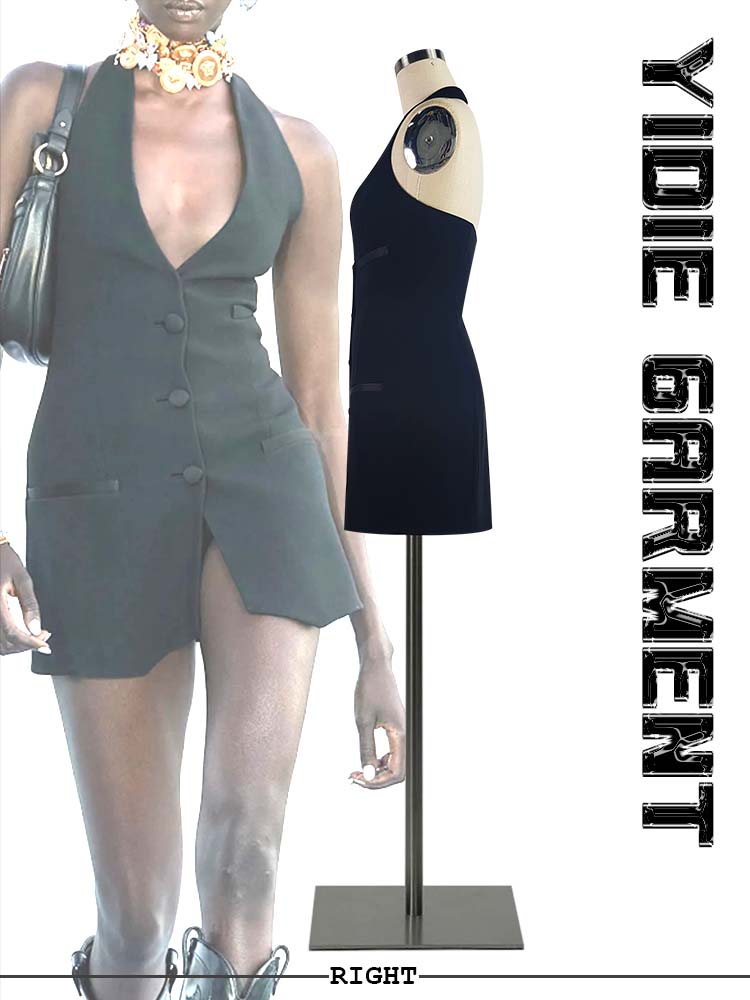 Split Strap Casual Backless Mini dress Split Strap Casual Backless Mini dress