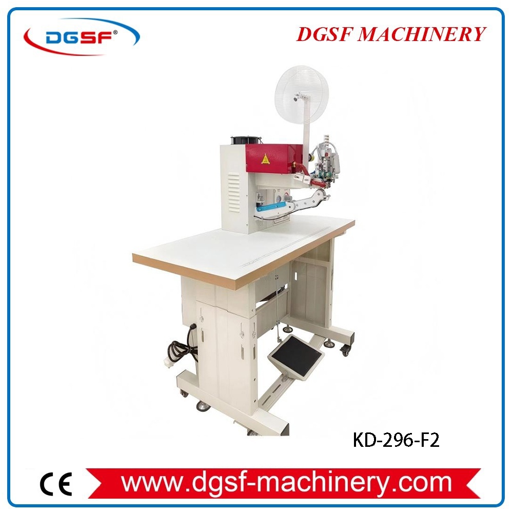 KD-296-F2 Automatic seam pressing and hot air tape attaching machine (auto-cutting tape) (1) KD-296-F2 Automatic seam pressing and hot air tape attaching machine (auto-cutting tape) (1)