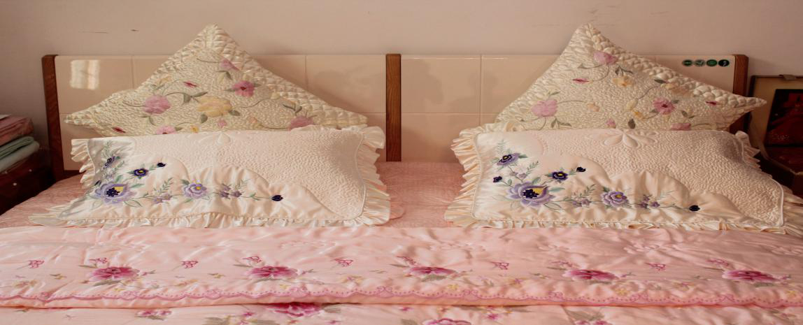 Bedding embroidery