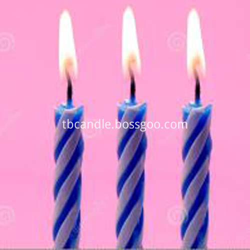 blue birthday little candle