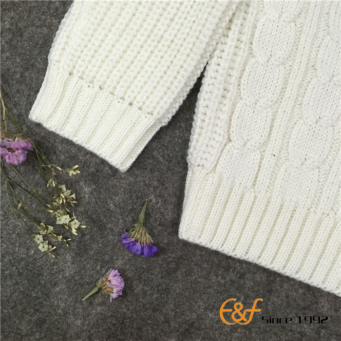 Pure Color Pullover Sweater with Cuff Pure Color Pullover Sweater with Cuff