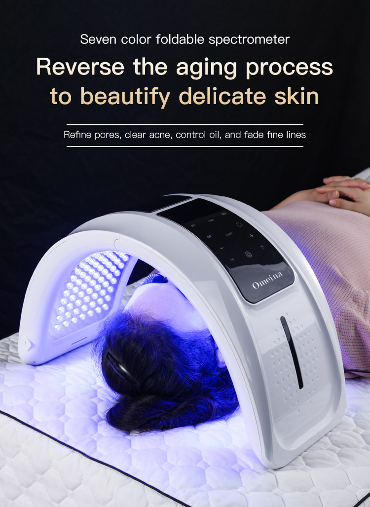 Foldable 7 Colors Led Photon PDT Facial Beauty Mask Foldable 7 Colors Led Photon PDT Facial Beauty Mask