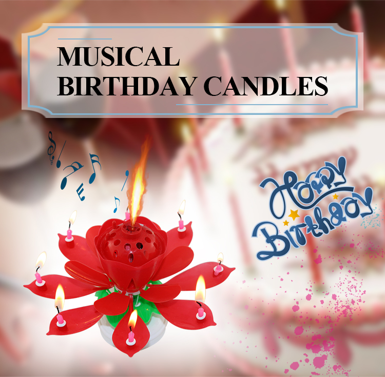 vela de cumpleaños de música music birthday candle