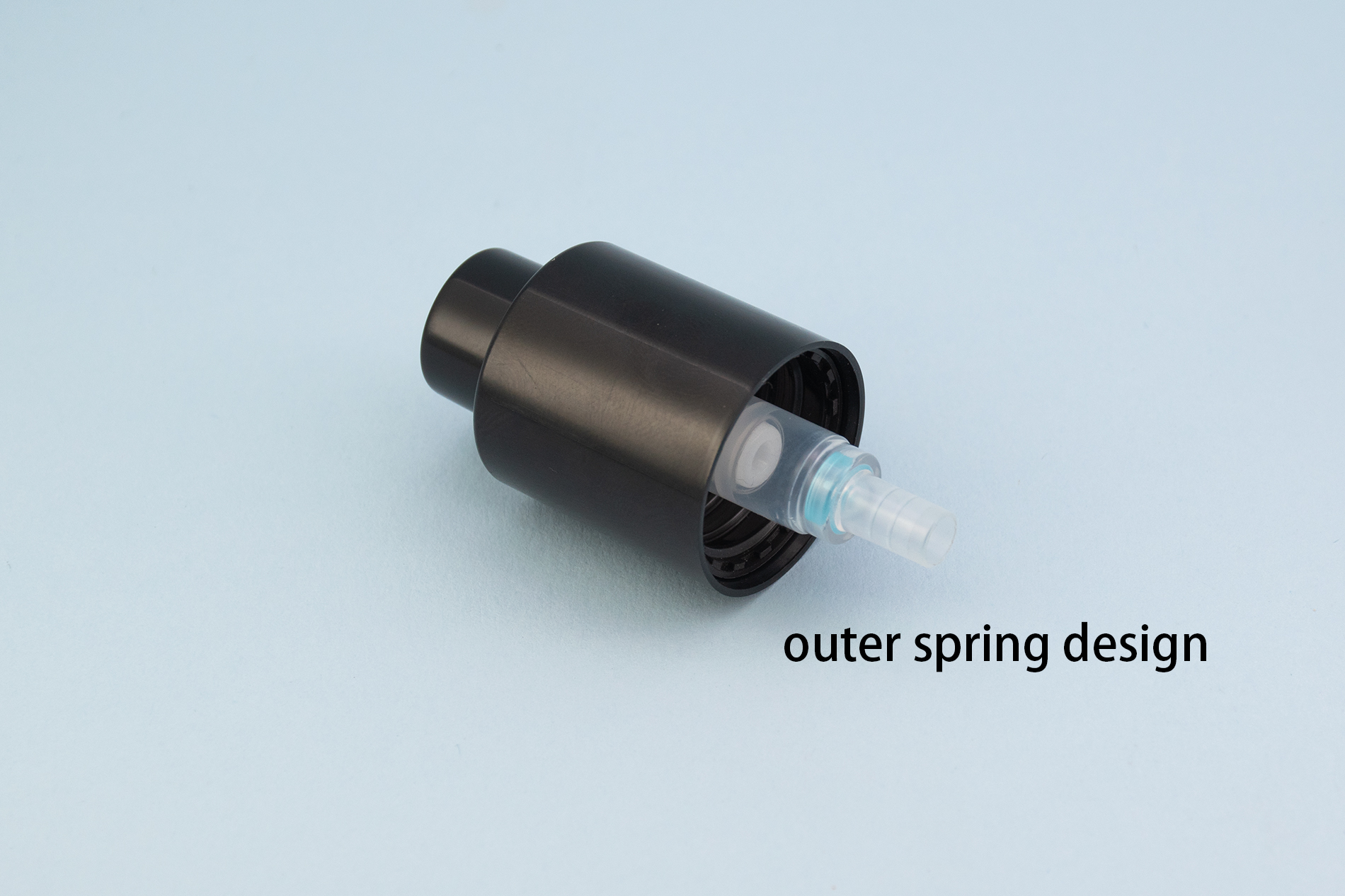 20/410 black outer spring cream pump with double wall 20/410 black outer spring cream pump with double wall