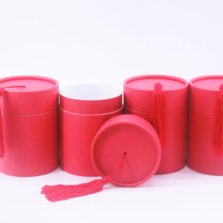 customized straight tube gift box with tassels customized straight tube gift box with tassels