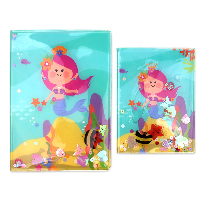 Pvc Cover Mermaid Liquid Notebook 2 Pvc Cover Mermaid Liquid Notebook 2