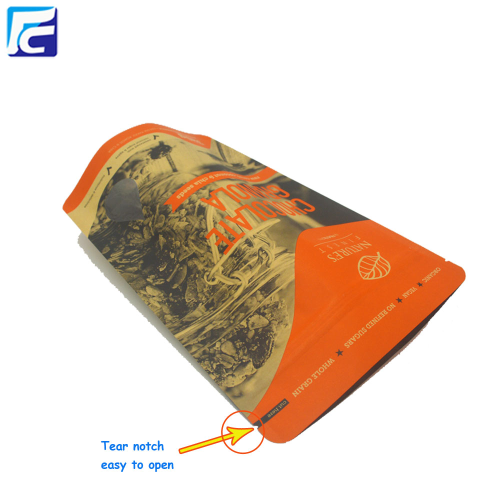 Brown-Kraftpapier-Trockenfutter-Tasche Brown Kraft Paper Dried Food Bag