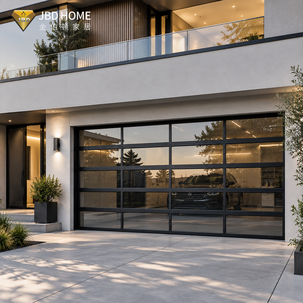 Full View Glass Garage Door for Modern Homes