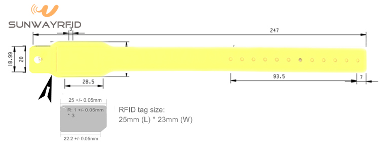карманный браслет RFID pocket rfid wristband