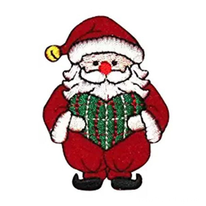 Heart Christmas Embroidered Patch Heart Christmas Embroidered Patch