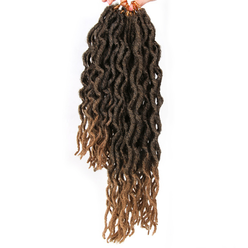 Wavy Faux Locs Ombre Curly Crochet Hair Extensions Supplier, Supply Various Wavy Faux Locs Ombre Curly Crochet Hair Extensions of High Quality