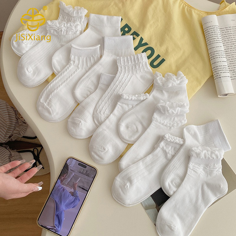 Breathable white socks Breathable white socks