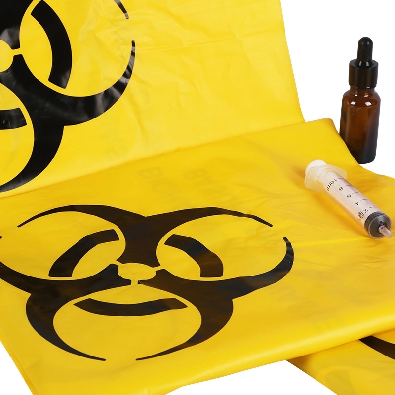 Disposable Custom Size Medical Biohazard Waste Bag