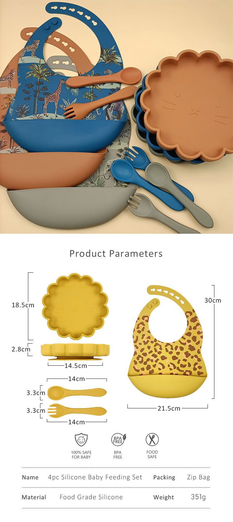 silicone feeding set MFZ-A023 silicone feeding set MFZ-A023