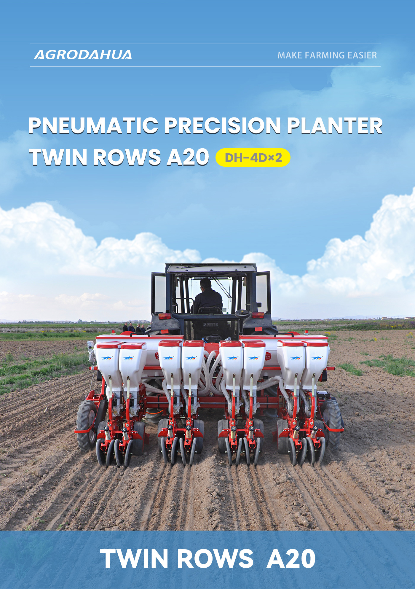 Twin-row planting Twin-row planting