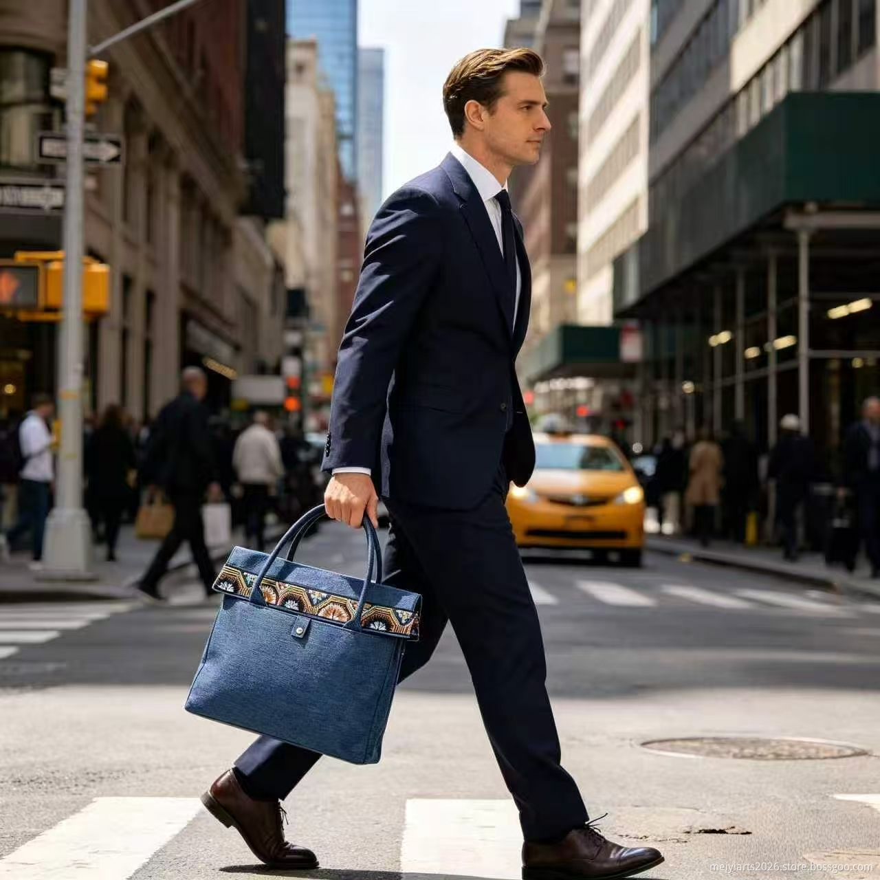 Embroidered Briefcase Bag Embroidered Briefcase Bag