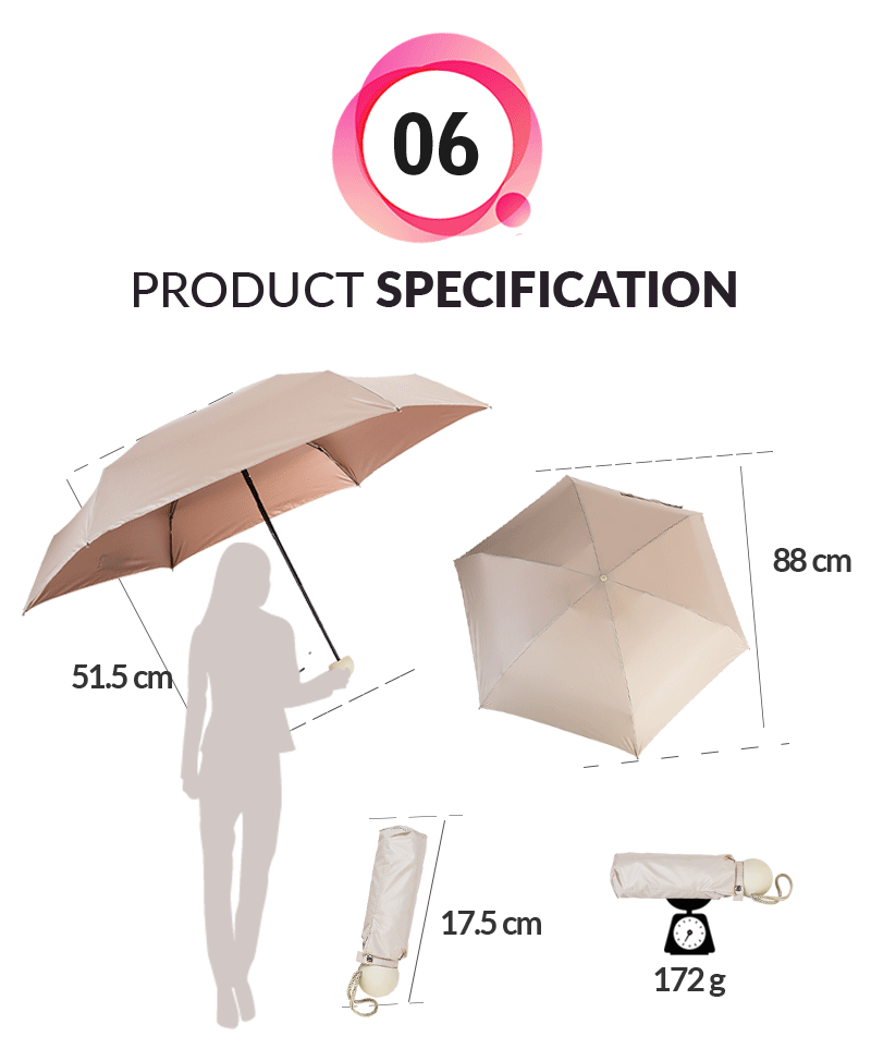 Parapluie pliant compact Compact Folding Umbrella