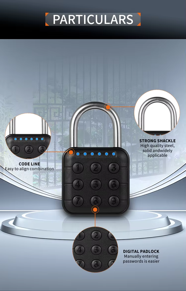 2 Battery-powered padlock 2 Battery-powered padlock