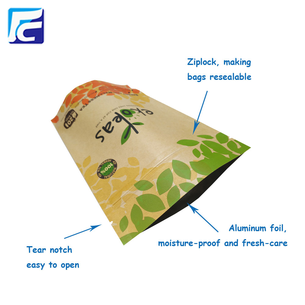 Τσάντα από αλουμίνιο Zip Stand Up Aluminum Foil Bag
