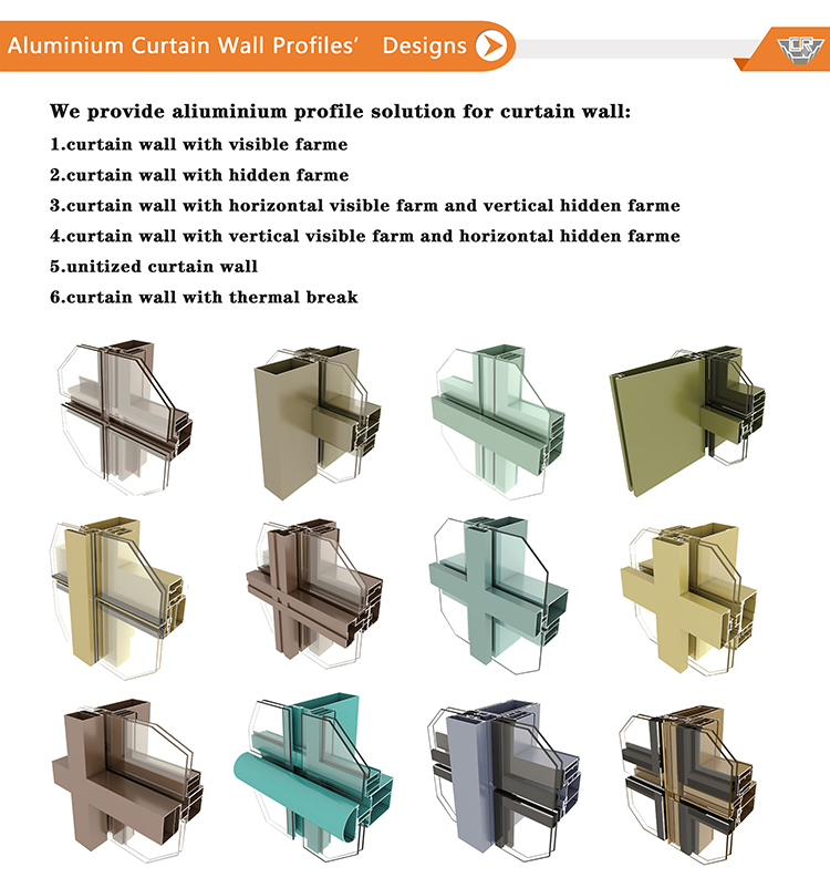 curtain wall aluminum profiles curtain wall aluminum profiles