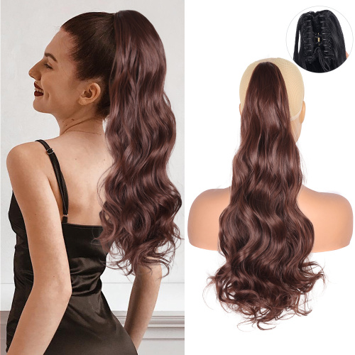 Alileader Wholesale 150g High Temperature Fiber 22inch Kinky Curly Drawstring Ponytail Synthetic Extension With Claw Clip Supplier, Supply Various Alileader Wholesale 150g High Temperature Fiber 22inch Kinky Curly Drawstring Ponytail Synthetic Extension With Claw Clip of High Quality