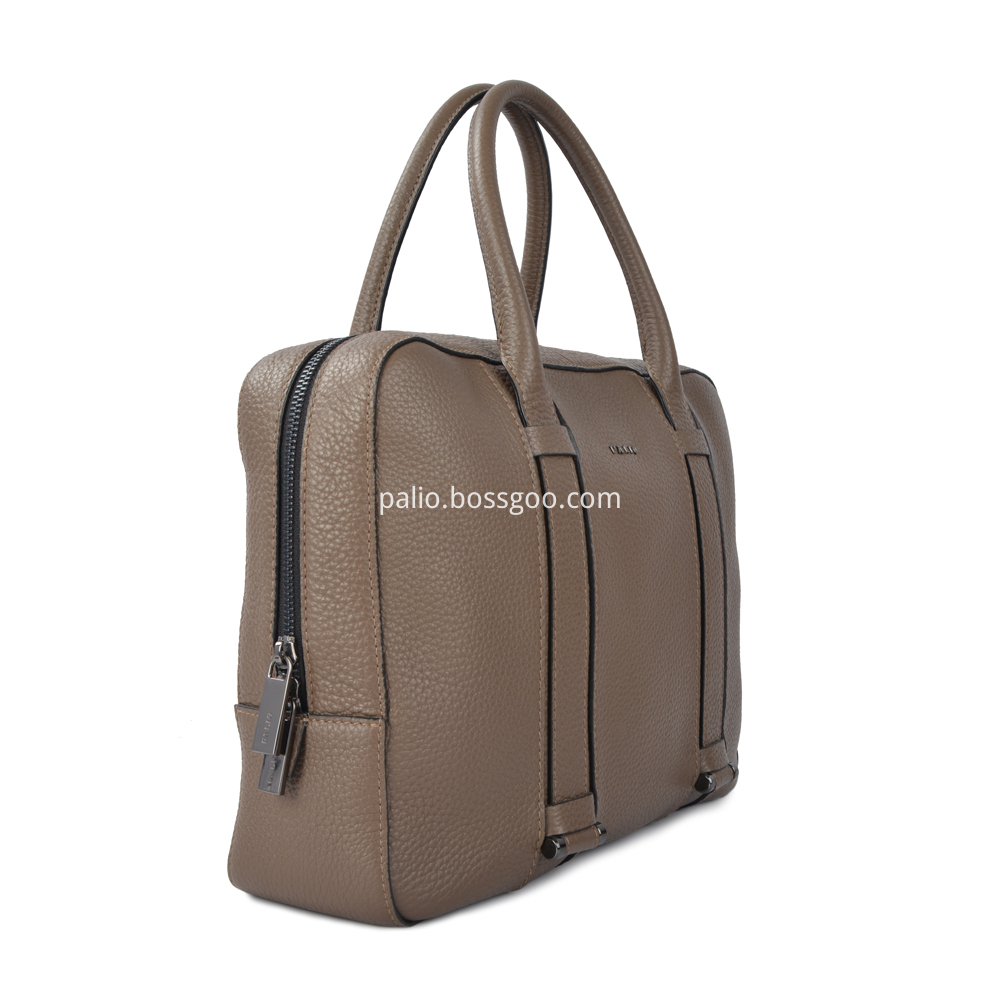 business men genuine leather briefcase bag