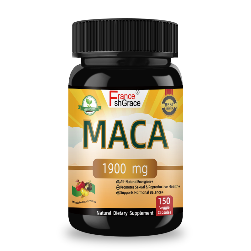 Blcak Organic Maca Root Capsules for Men and Women To support energy1 Blcak Organic Maca Root Capsules for Men and Women To support energy1
