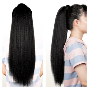 22 Inches Synthetic Kinky Straight Wrap Around Ponytail