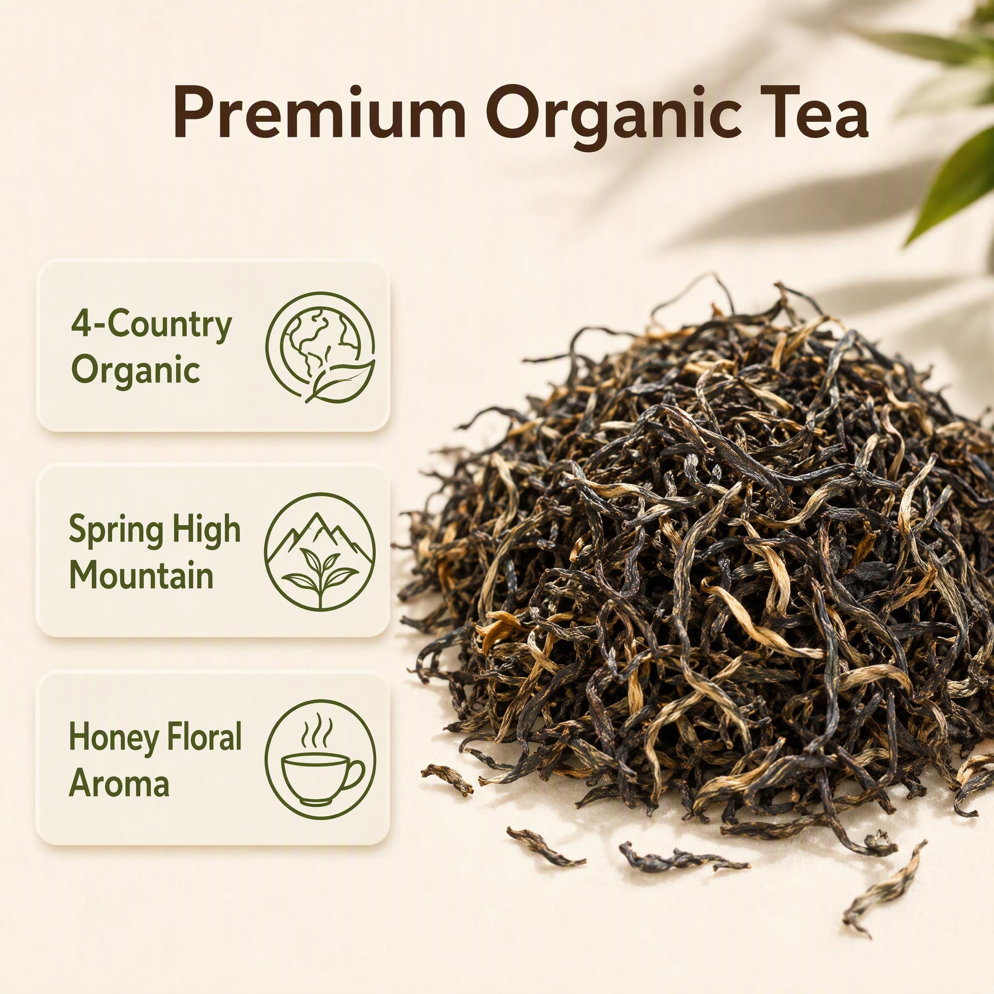 4 Nations Certified Organic Premium Kung Fu Tea Key Selling Points 4 Nations Certified Organic Premium Kung Fu Tea Key Selling Points
