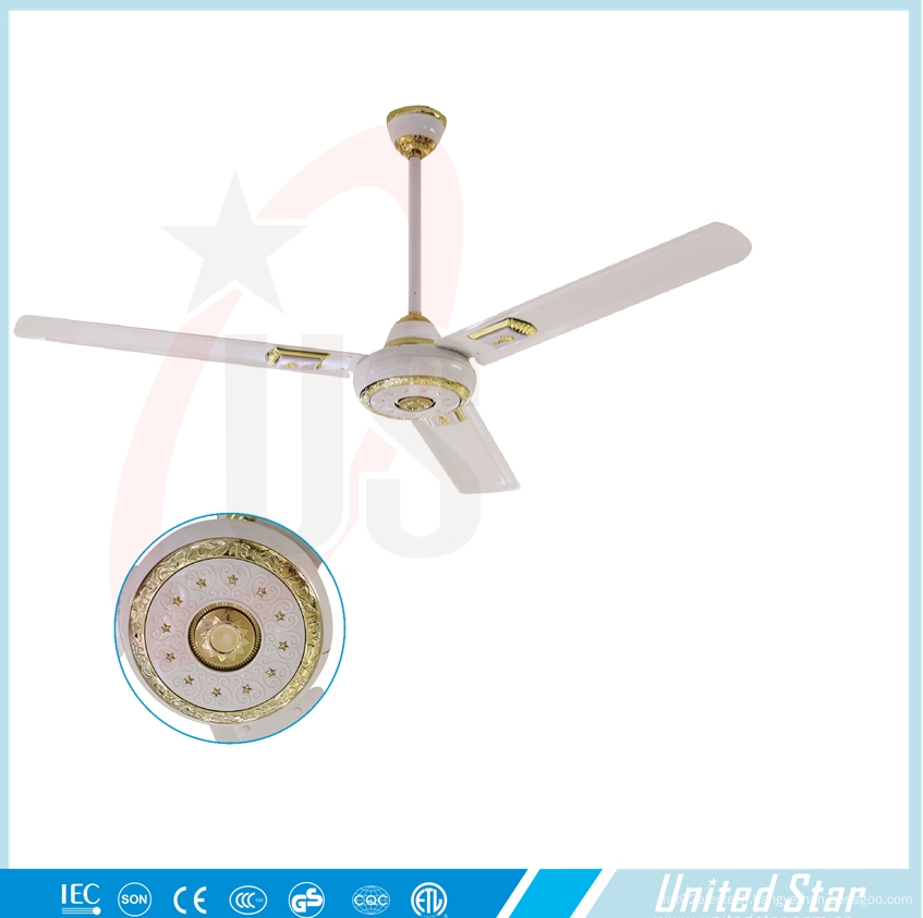 56 Celling Fan Solar Dc Fan Large Room Cooling Fan Five Speed