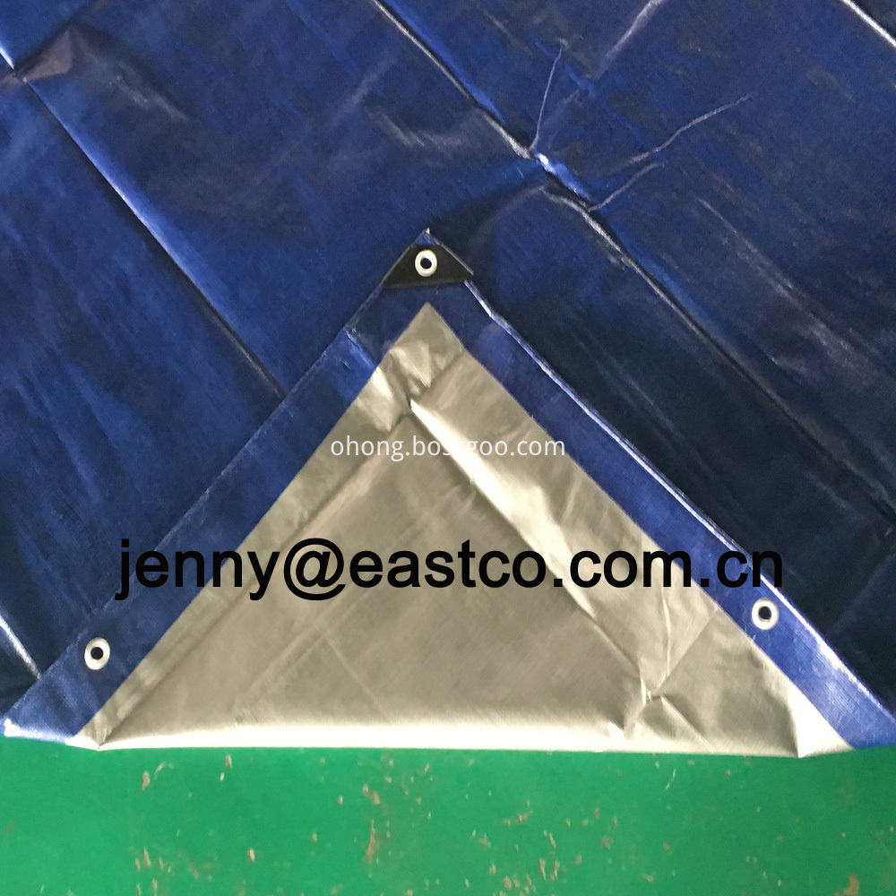 UV Blue Silver Tarpaulin Boat Covers