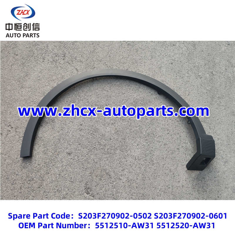 Front wheel arch for changan Qiyuan Q05 Front wheel arch for changan Qiyuan Q05