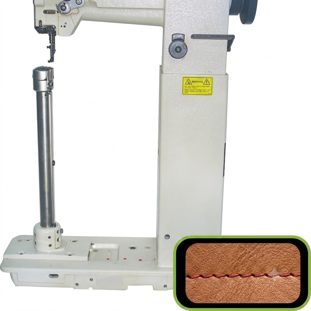 HM-1572 High Post Bed Sewing Machine Luggage Stitch Machine Trolly Bag Sewing Machine (3) HM-1572 High Post Bed Sewing Machine Luggage Stitch Machine Trolly Bag Sewing Machine (3)