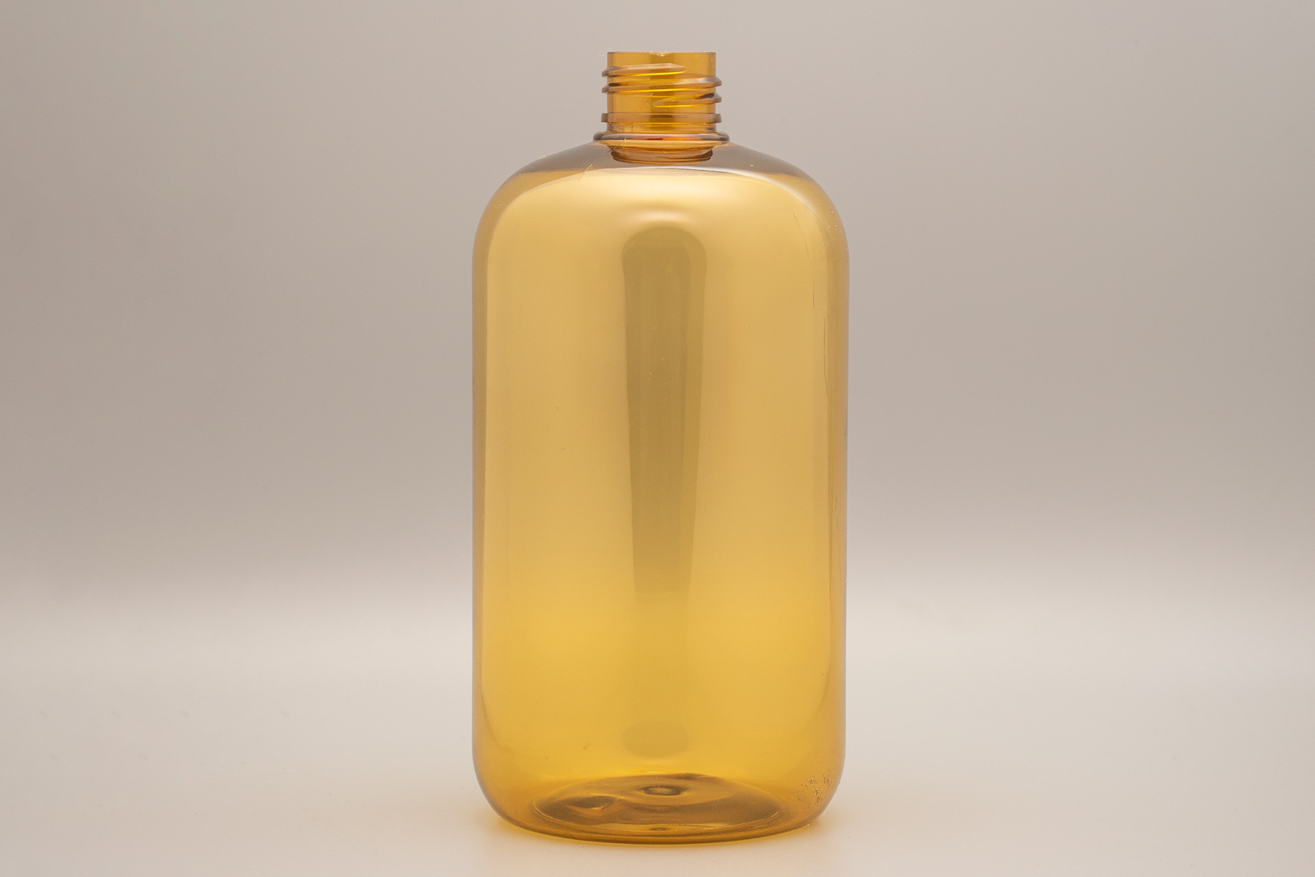 500 ML Clear Yellow Boston Round PET Bottle With 24/410 Neck 500 ML Clear Yellow Boston Round PET Bottle With 24/410 Neck