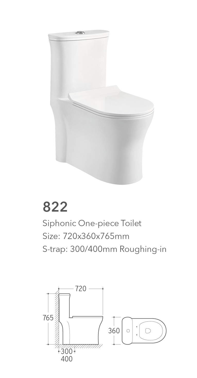 822 One Piece Toilet